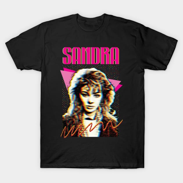 Sandra Cretu -- 80s Retro Fan Art Design T-Shirt by Trendsdk